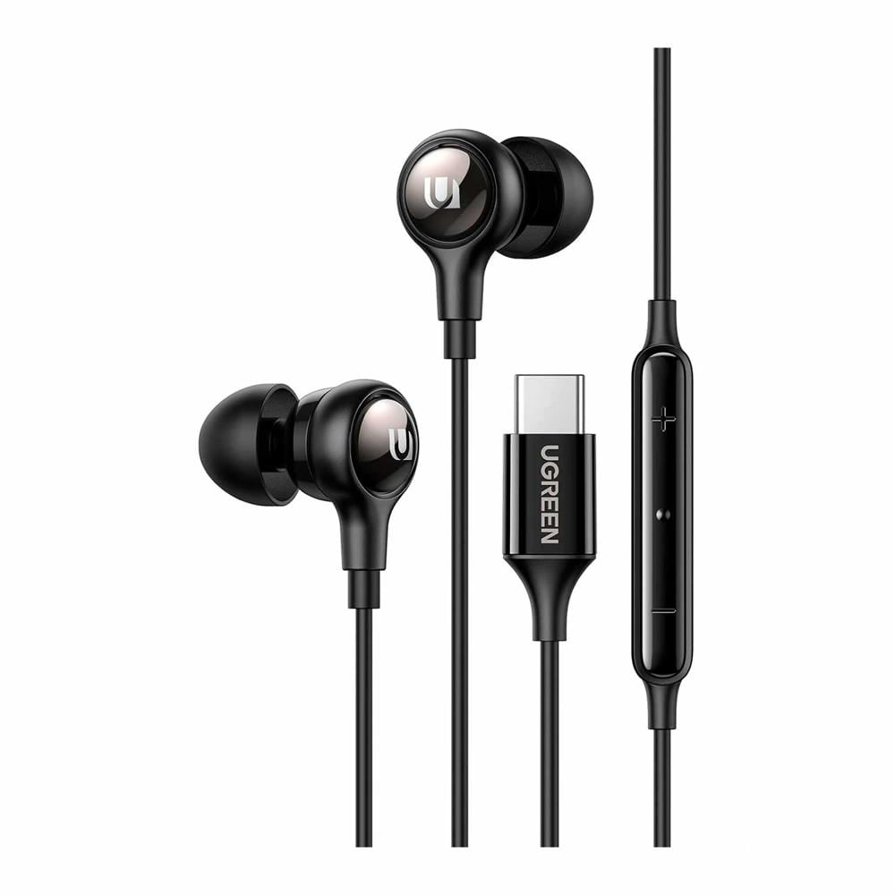 Audifonos Alambricos Ugreen USB-C In-Ear Con Microfono Negro EP103-30638