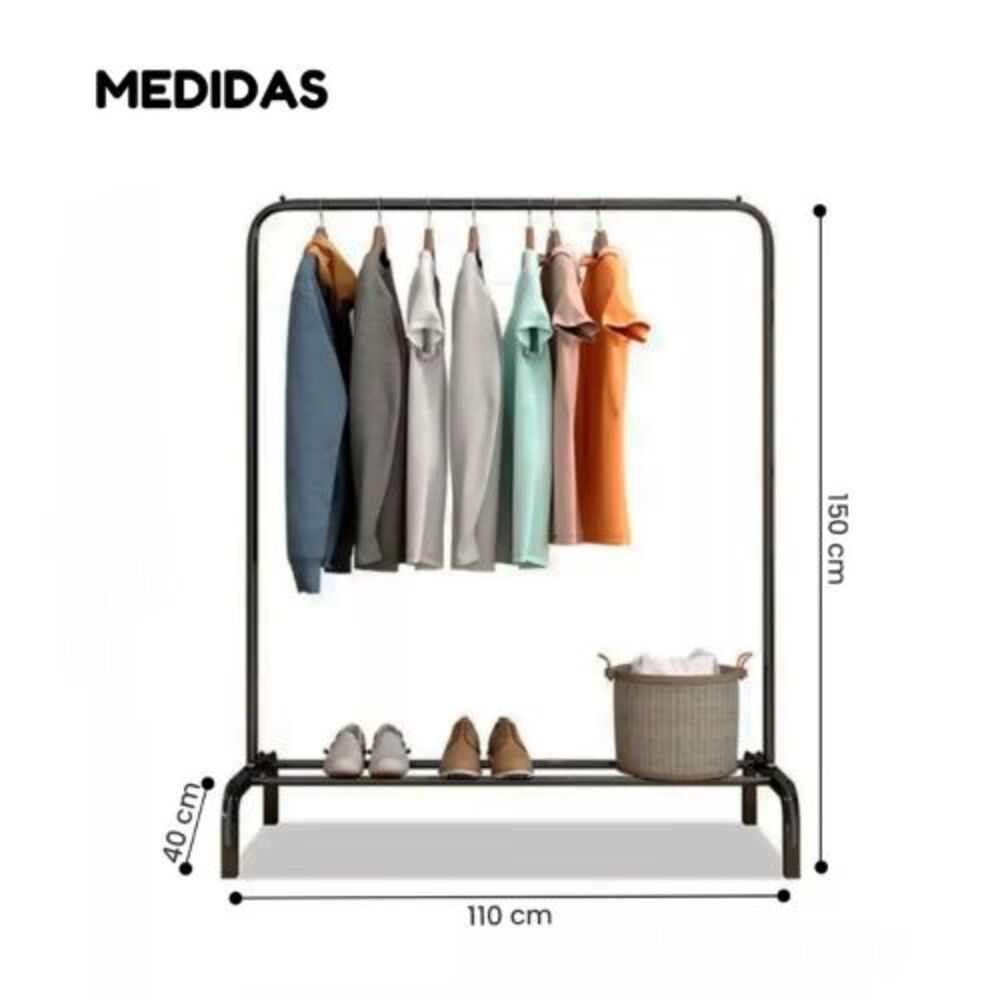 Perchero Colgador Organizador de Ropa Blanco Duna