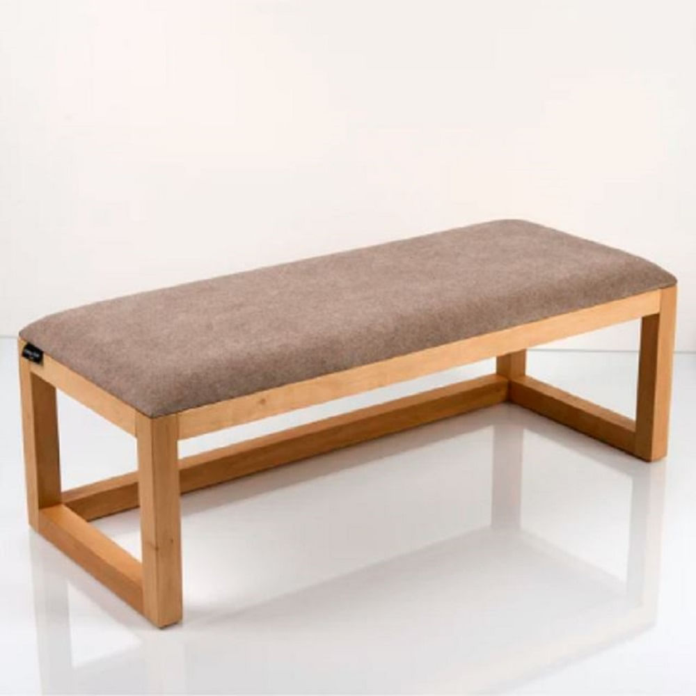 MP BANCO DE MADERA DECORATIVO ICIA - NATURAL/GRIS