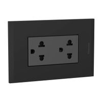 Tomacorriente Bticino Modus 4 AH2228EANG Negro Policarbonato 16A 250V