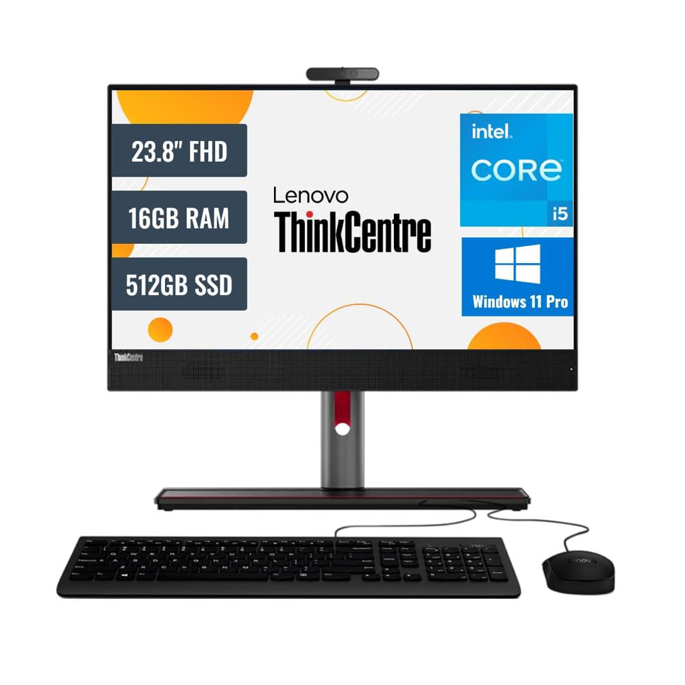 All In One Lenovo ThinkCentre M90A Intel Core i5 16GB RAM 512GB SSD 23.8 FHD Windows 11 11VGS0VG16G