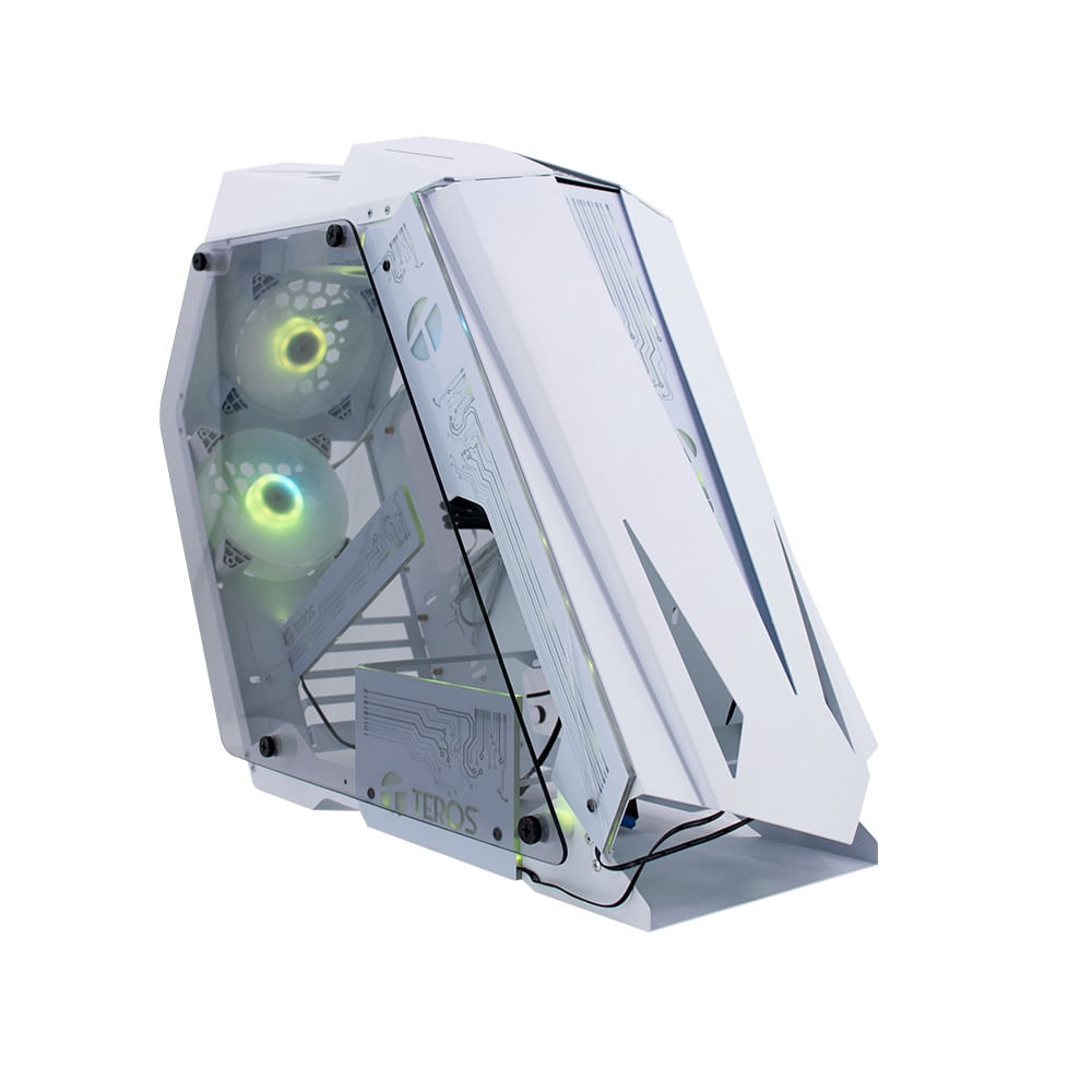 Case TEROS TE-1316G Mid Tower USB 3.0 2.0 Audio Ventilador ARGB Blanco
