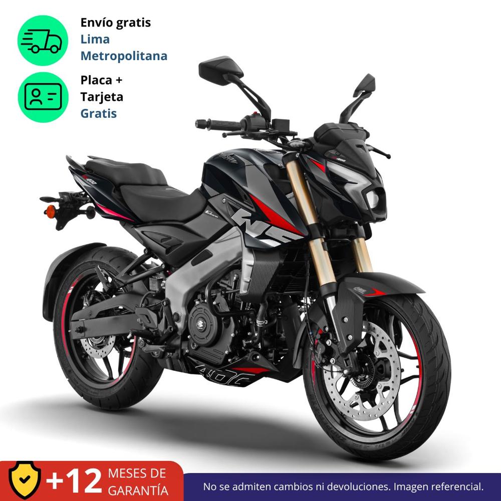 Moto Bajaj Pulsar NS 400 Z Negro Rojo