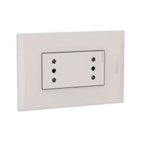 Tomacorriente Triple MODUS4 Policarbonato Beige Bticino