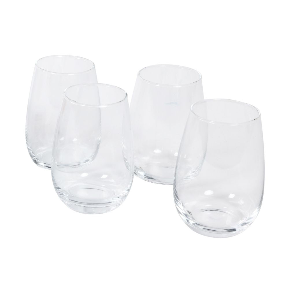 Set de 4 Vasos Vidrio 13oz Premium Orange
