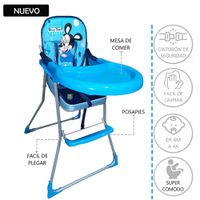 Silla de Comer Fija Importada para Bebe Azul