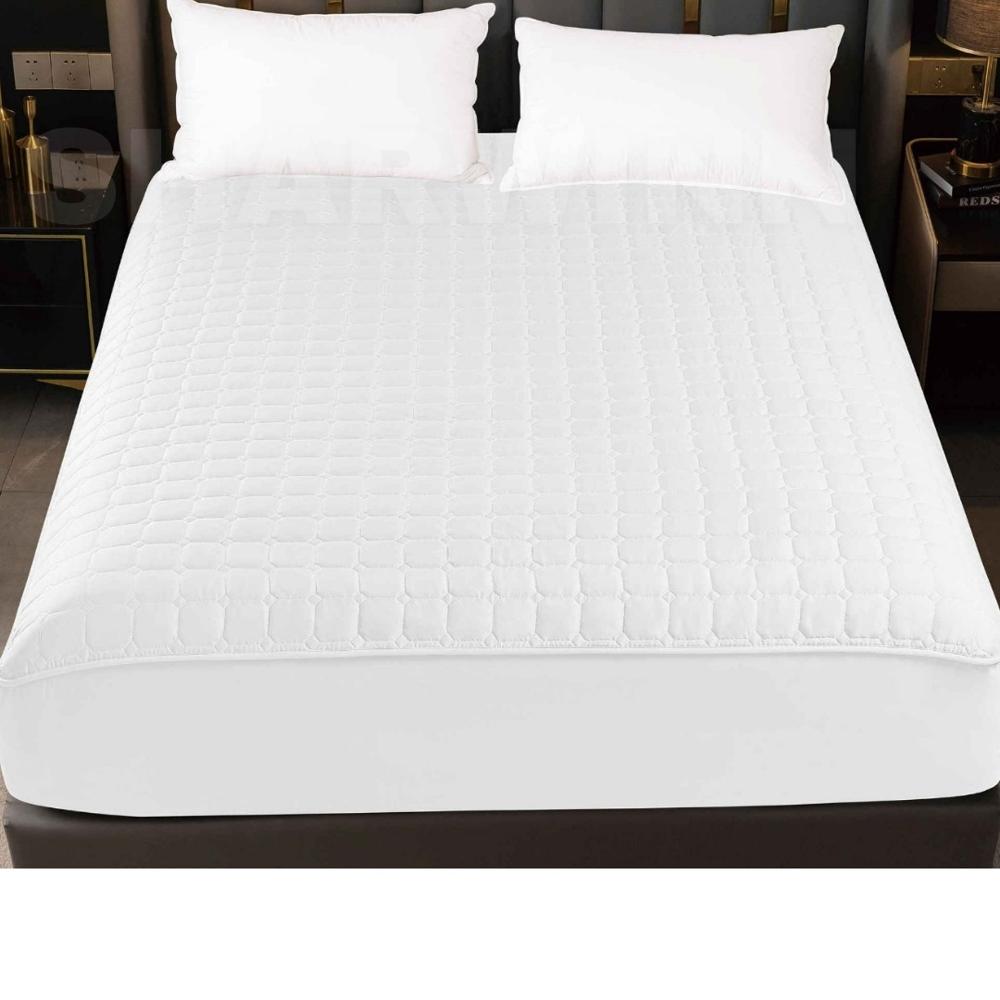 Cobertor de Colchon Protector Impermeable para Cama 15 Plz Blanco