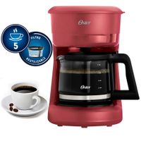 Cafetera Oster 5 Tazas BVSTDCS51R con Filtro Reutilizable