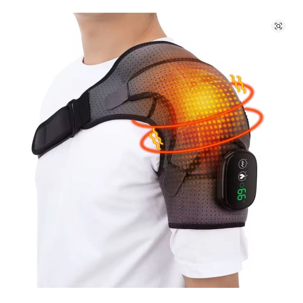 Masajeador eléctrico de hombro y rodilla con vibración y calefacción