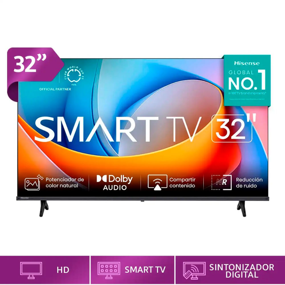 Televisor Smart HISENSE 32"" 32A4NV HD VIDAA
