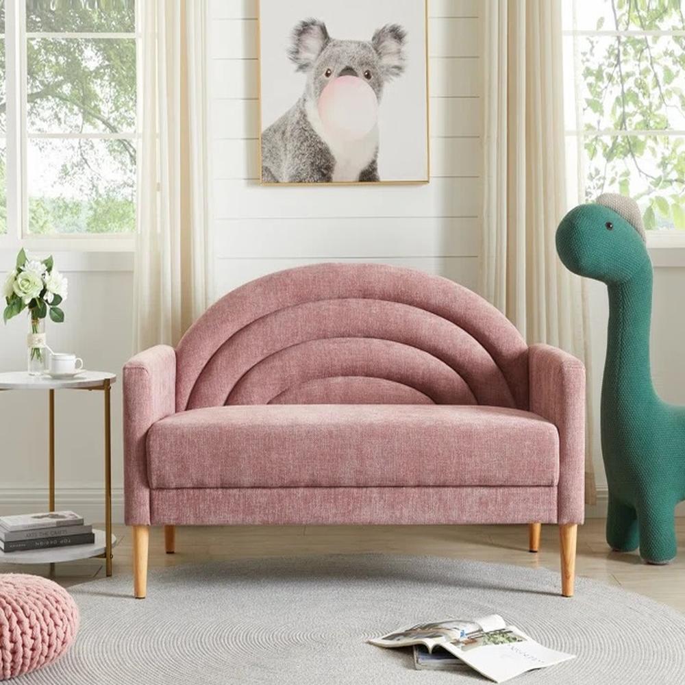 Sofá Arcoíris Yazmin 2 Cuerpos - Rosado