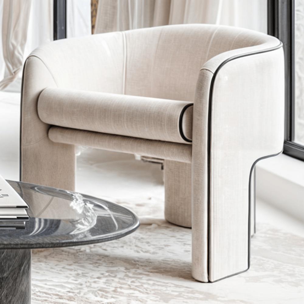 Silla de Comedor Orgánico Anni- Blanco y Negro