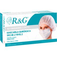 Mascarilla color Blanco R&G Caja x 50 und