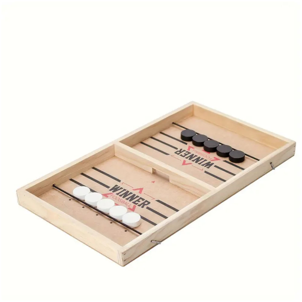 Juego de Mesa Ajedrez Catapulta Futbolín y Hockey