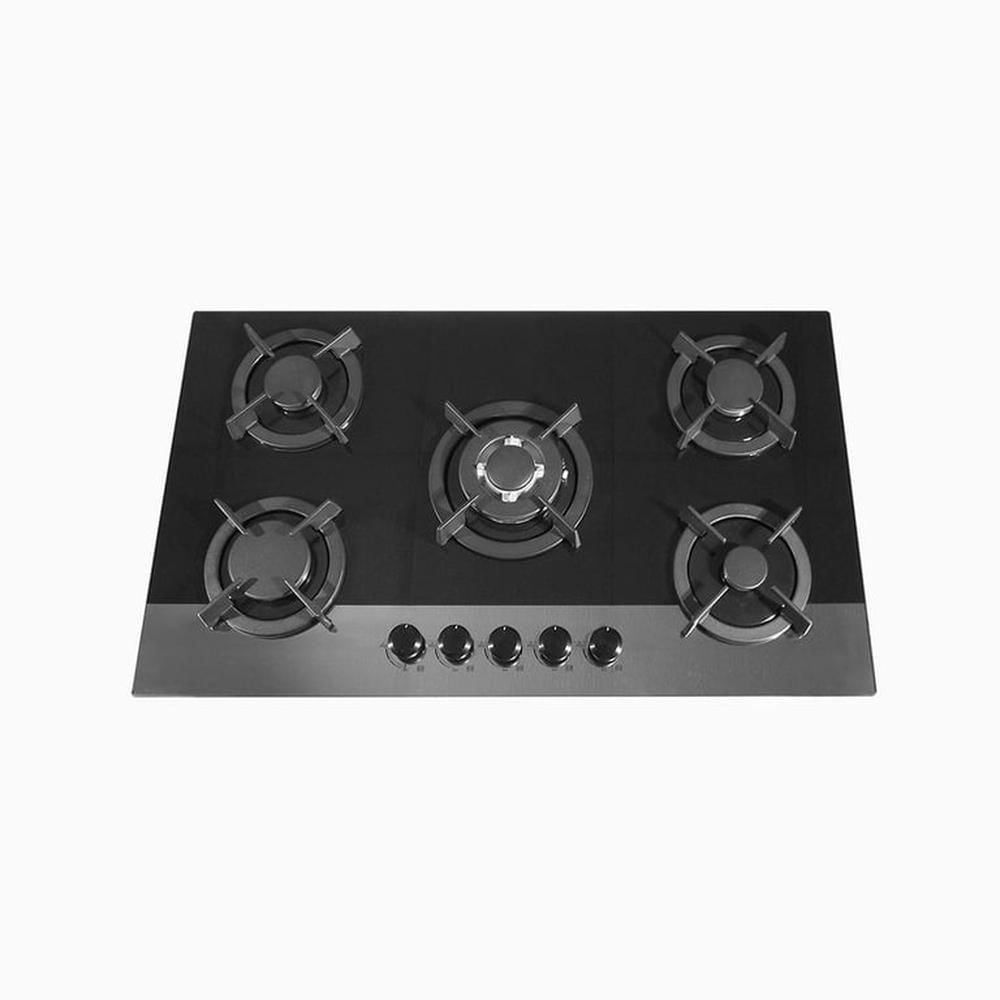 Encimera 5 hornillas aghaso vidrio templado 90cm gn