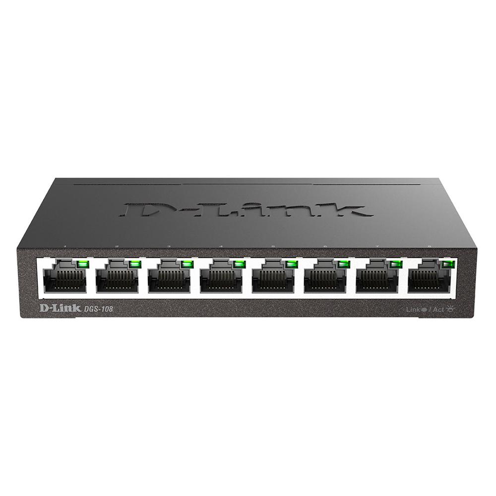 D-LINK DGS-108 Switch 8 puertos Gigabit carcasa metálica