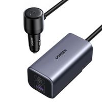 Cargador para Auto 150w Ugreen 4 En 1 4 Puertos Gan Carga Rápida