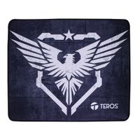Mouse Pad Teros Ergonómicos Te-3014s Negro Con Diseño