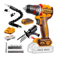 Taladro Inalámbrico 55nm 20v Brushless+ 21accs + Adaptador Caladora