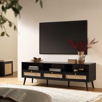Mueble de TV Vintage 65"" Izutsumi  Negro R&R MUEBLES
