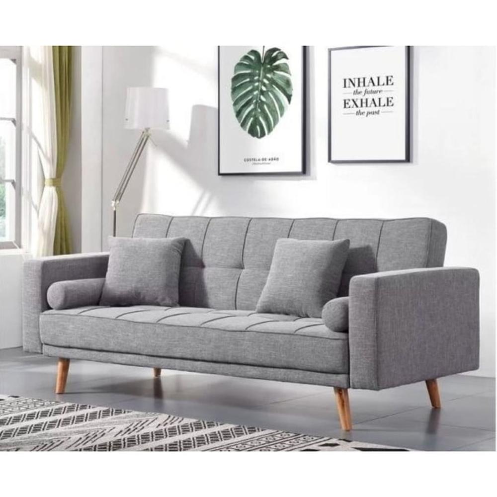 Sofá Reclinable Jannet 3 Cuerpos - Gris