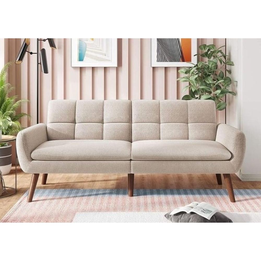 Sofá Reclinable Jenni 3 Cuerpos - Beige