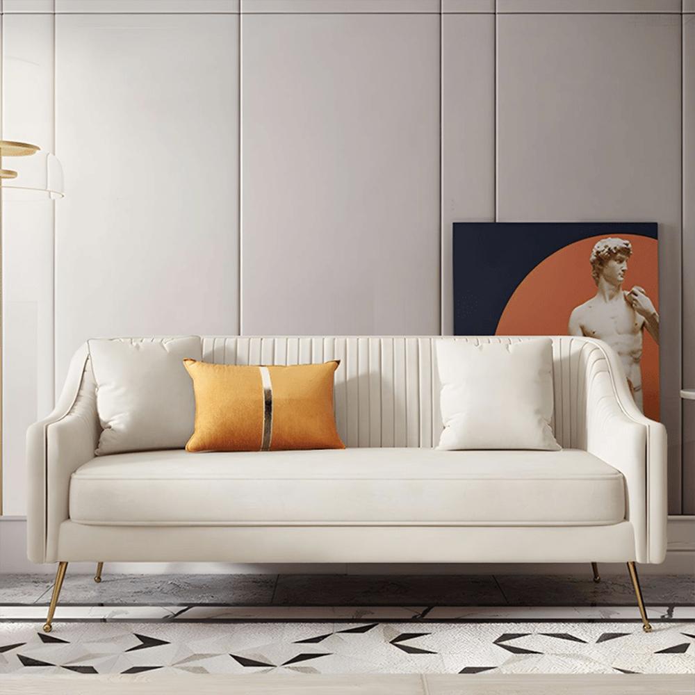 Sofa Aura Nordic 3 Cuerpos - Blanco