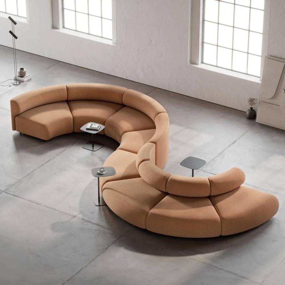 Sofá Gabo Curvo Circular Modular - Marron Claro