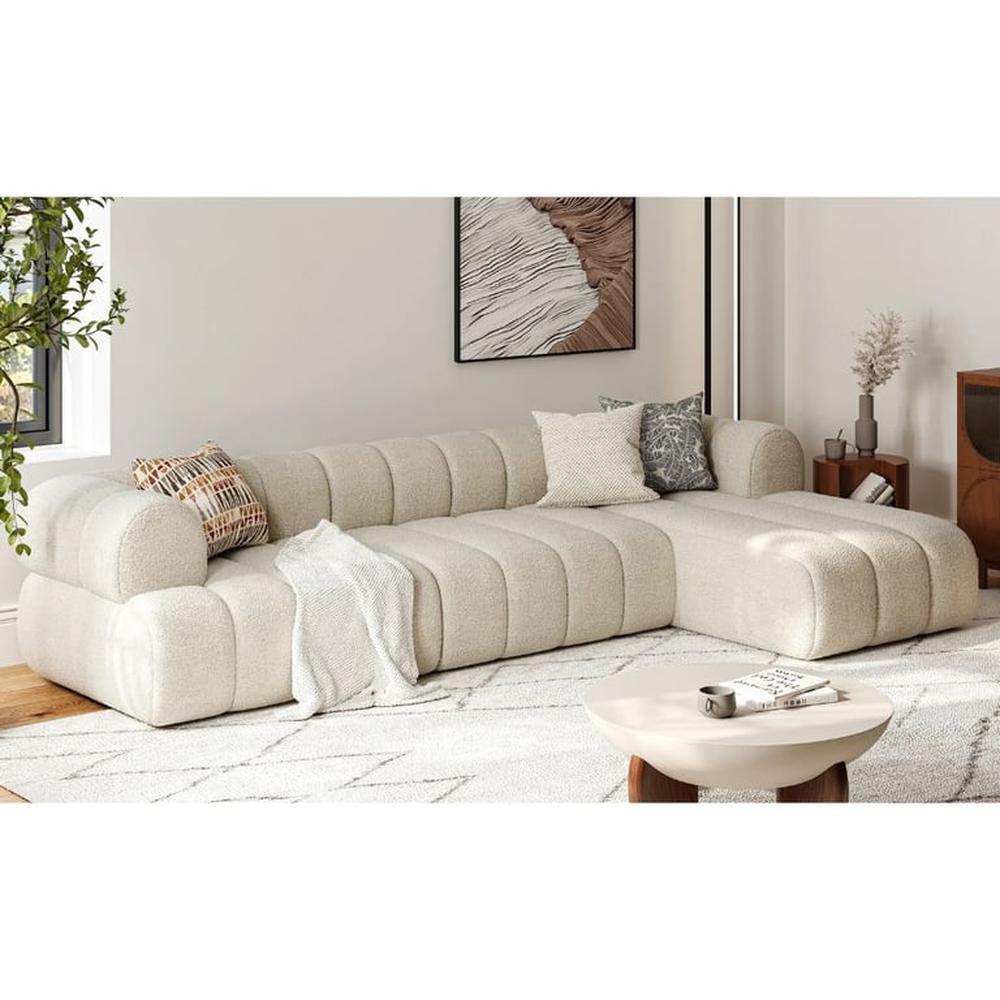 Sofa Seccional Lázaro 3 Cuerpos Derecha - Ivory