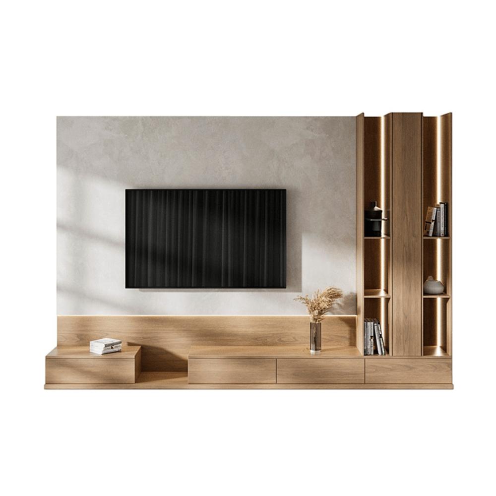 Centro de Entretenimiento Montalcino 4 cajones - Moderno