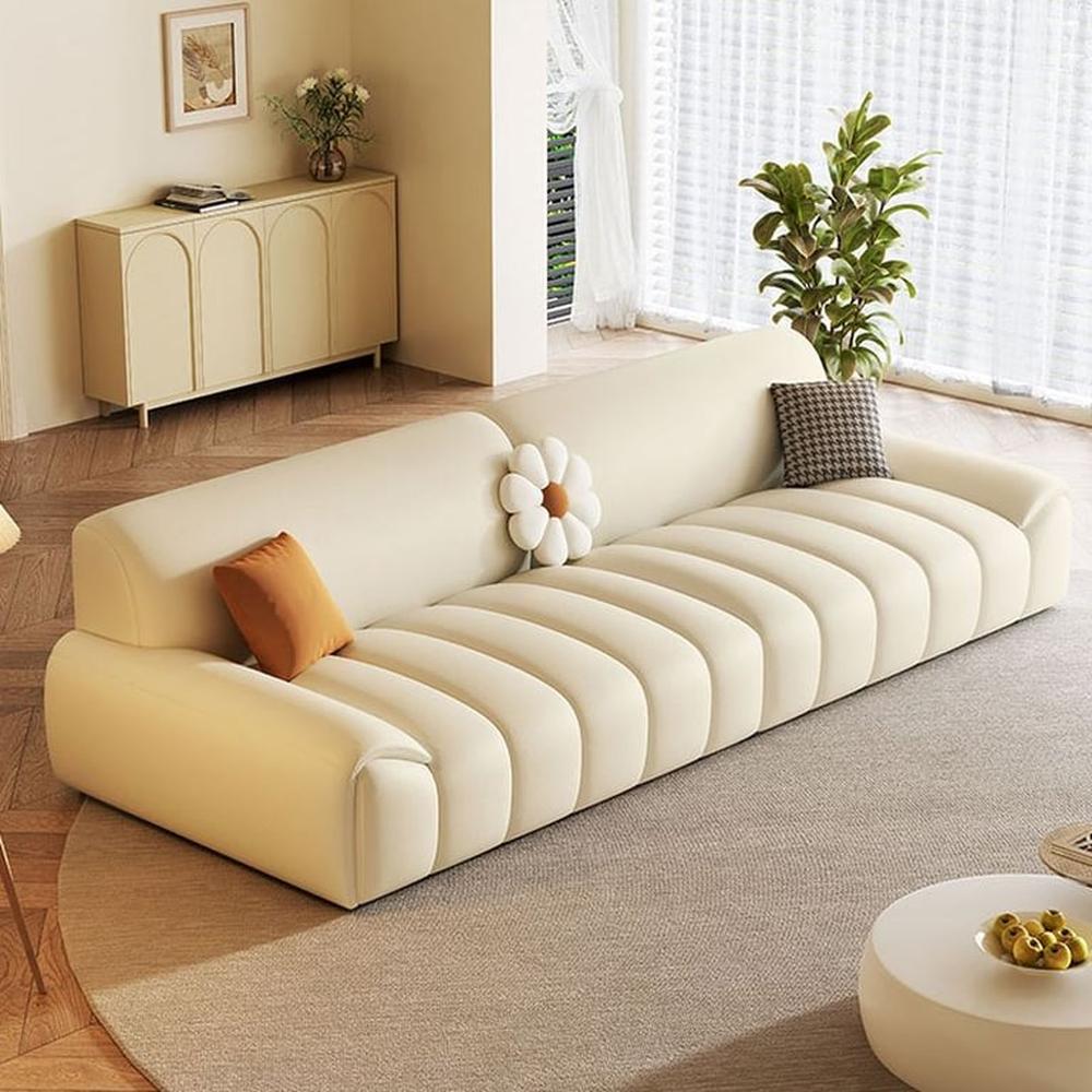 Sofá Tubular Novara 4 Cuerpos 2 piezas - Ivory