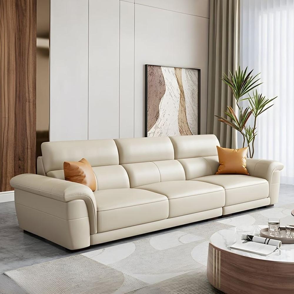 Sofá Acolchado Lecce 3 cuerpos - Aneka Marfil