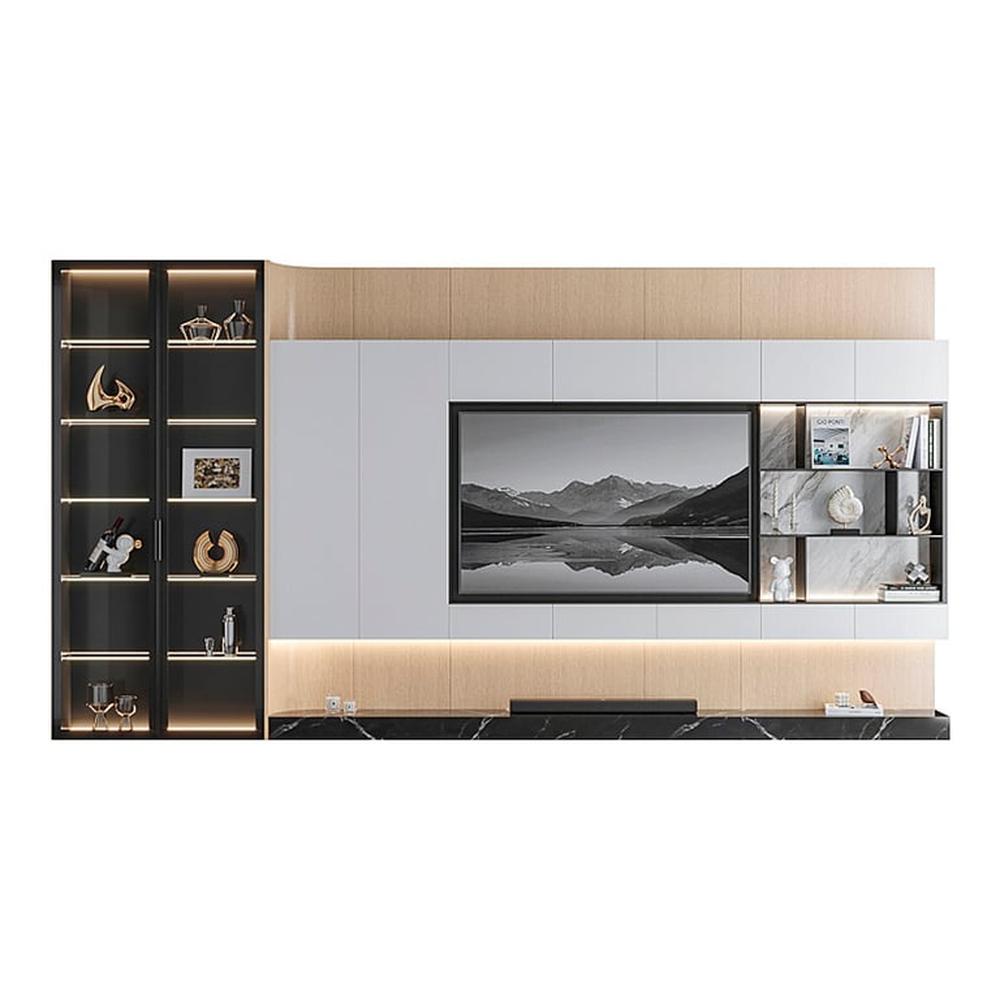 Centro de Entretenimiento Clens - Blanco y Marrón