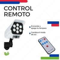 Lampara Solar Led Tipo Cámara De Seguridad Con Sensor Movimiento