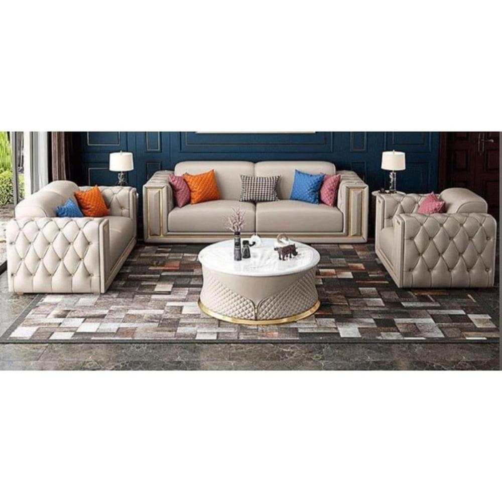 Juego de Sala Capitoné 3-2-1 Cuerpos Marty- Ivory