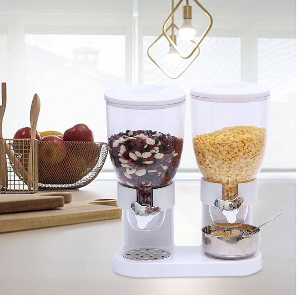 Dispensador de Cereal 2 en 1 Color Blanco