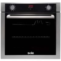 Horno Empotrable SOLE 70L Eléctrico Premiun SOLHO012V2 Negro e Inox