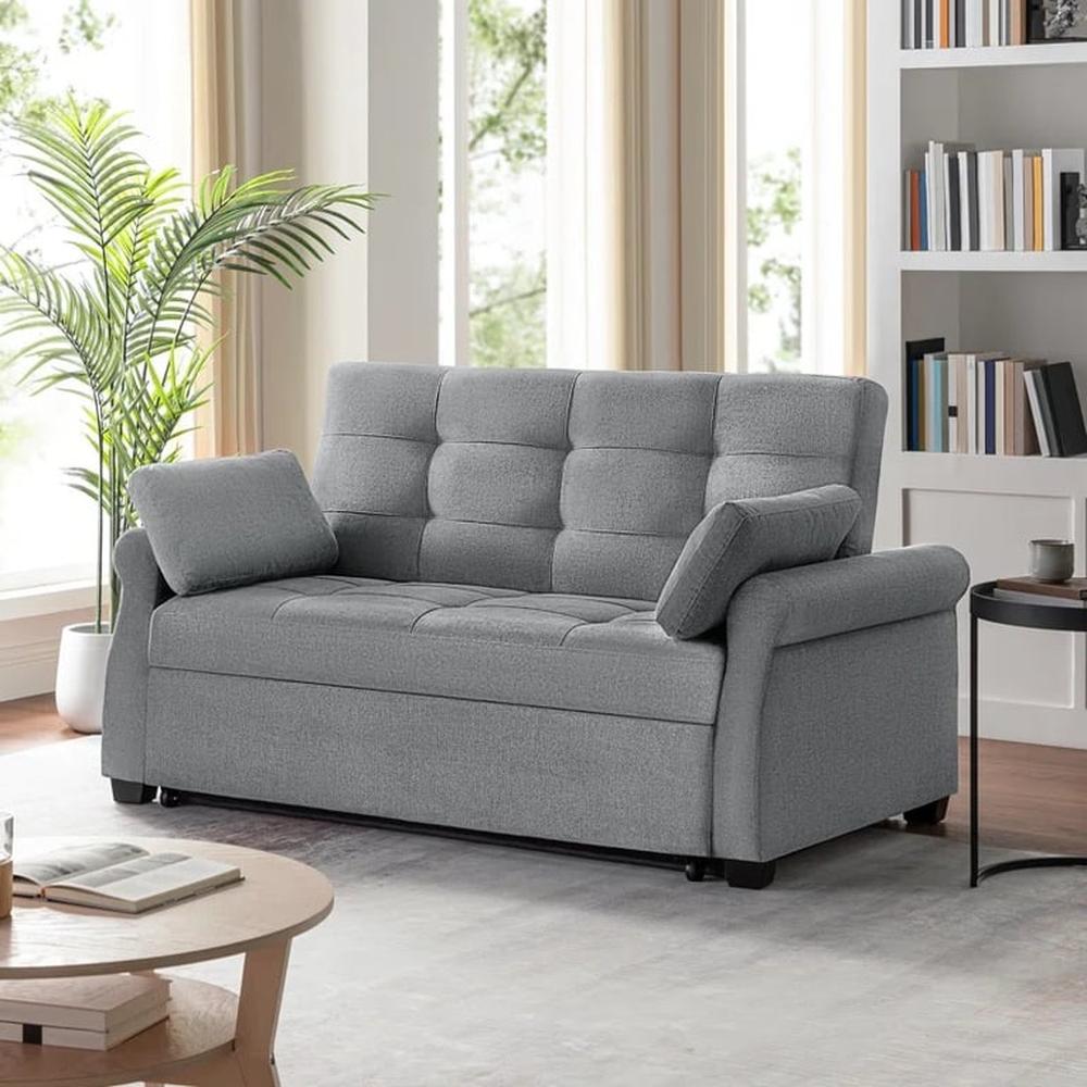 Sofá Cama Lineal Duquesa 1.5 Plz - Gris