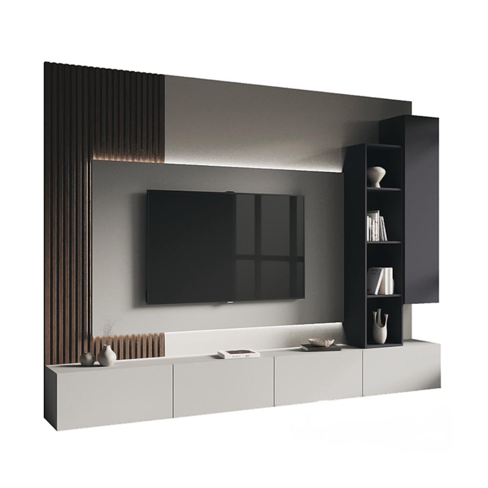 Centro de Entretenimiento Génova 4 cajones - Moderno