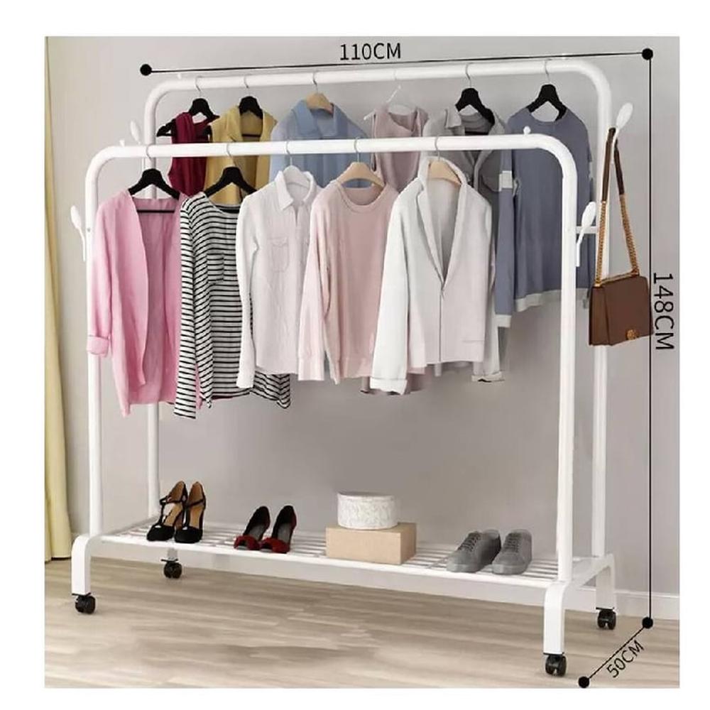 Estante organizador ropa perchero con ruedas pb