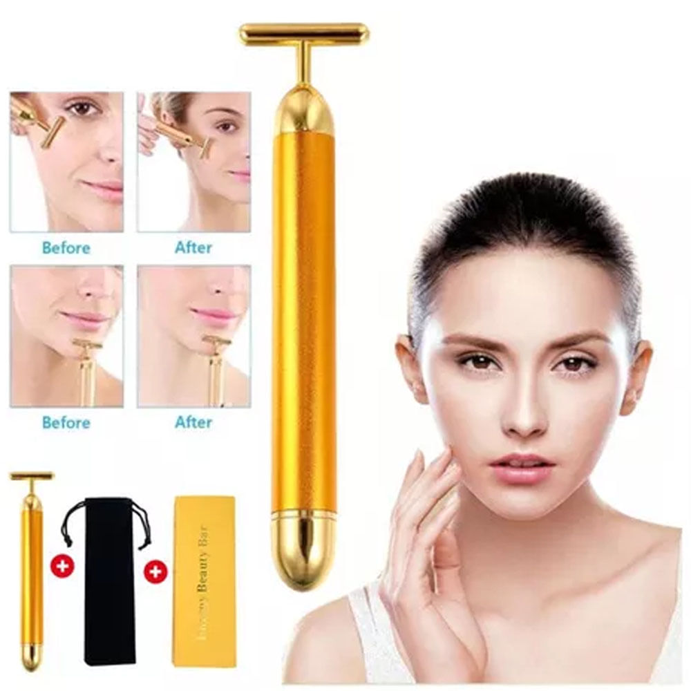 Rodillo Masajeador Facial de Vibración