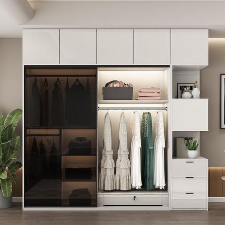 Ropero Melamina Arizona 4 Piezas - Blanco Ropero Melamina Arizona 4 Piezas - Blanco