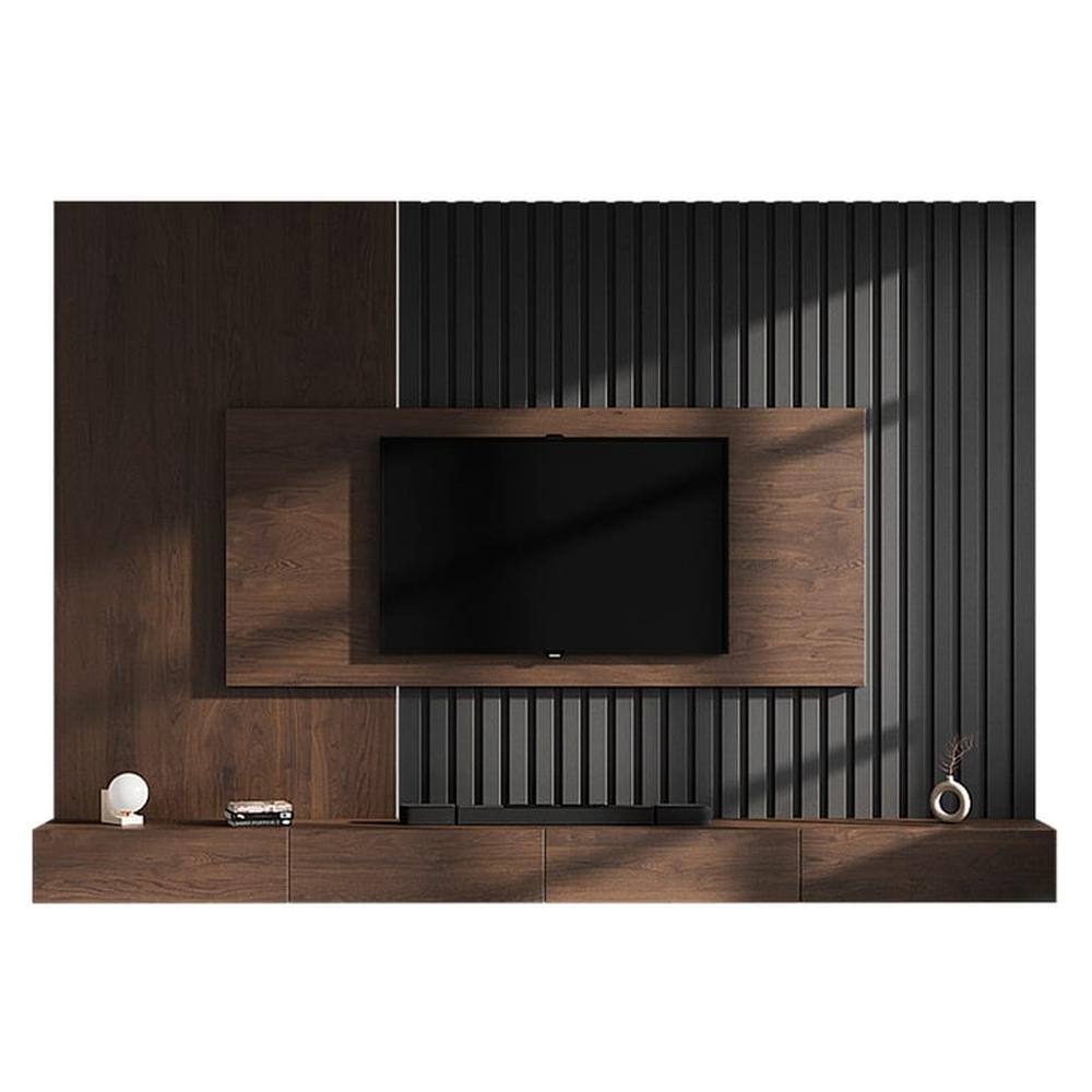 Centro de Entretenimiento Odin - Negro y Marrón