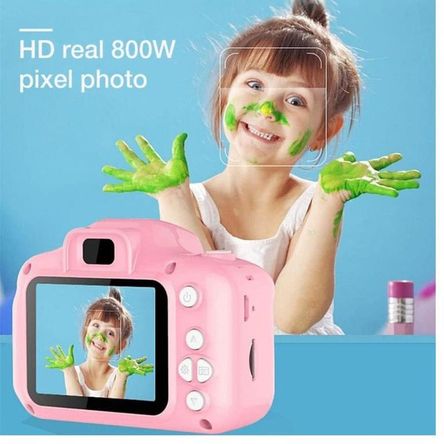 Mini Cámara Digital para Niños Color Rosado