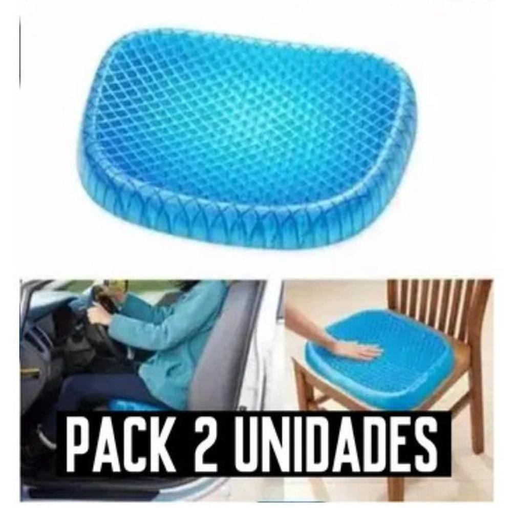 Cojín Asiento de Gel Ergonómico para silla 2 Pcs peso 1000 gr Cojín Asiento de Gel Ergonómico para silla 2 Pcs peso 1000 gr