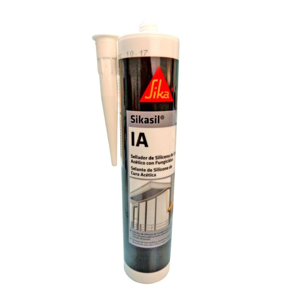 Sellante de Silicona Acética con Fungicidas Sikasil IA Blanco 280ml