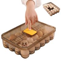 Porta Huevos Premium con Tapa Marrón  2480001