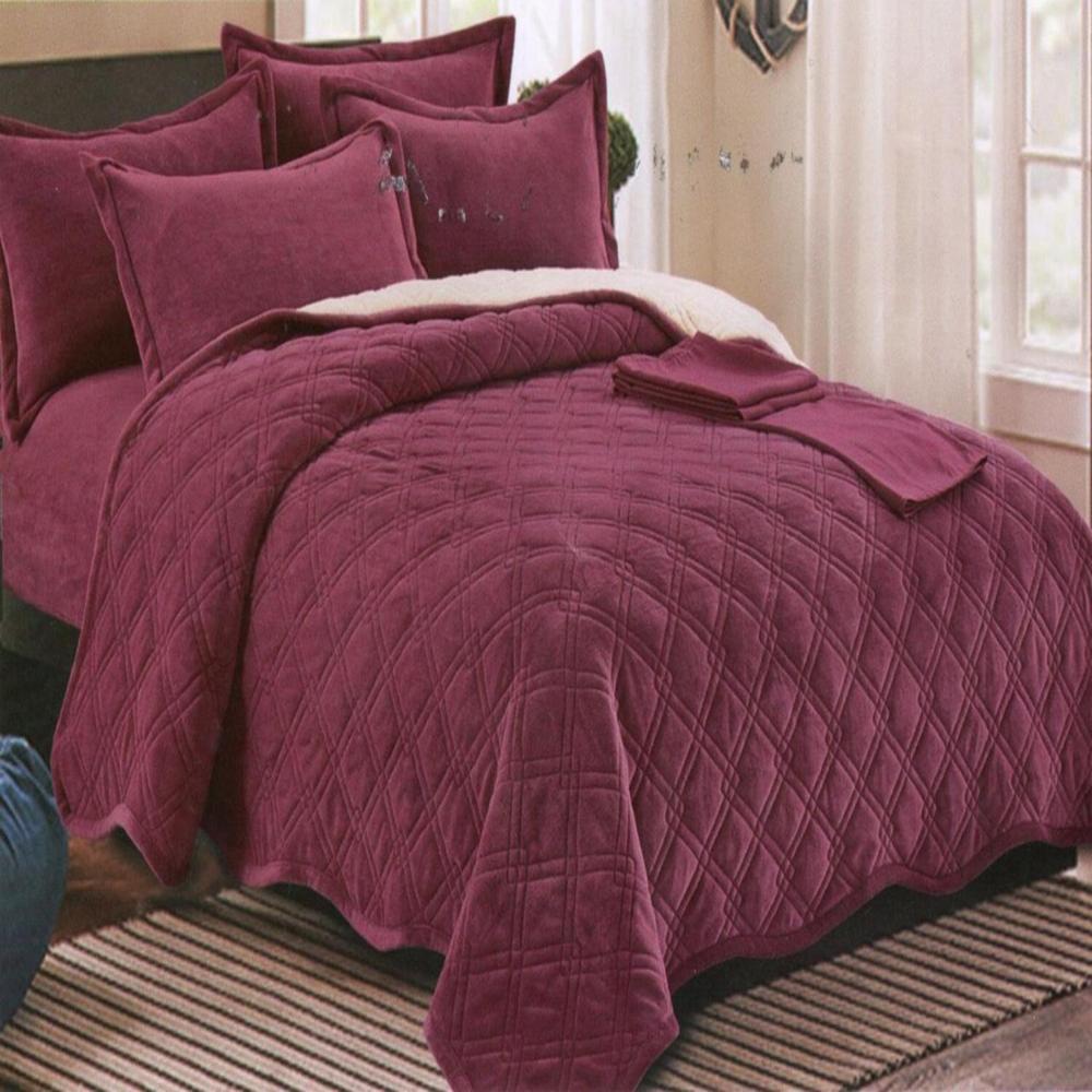 Set de cubrecama 2 pz carnero con piel de ángel 5 piezas - GA9