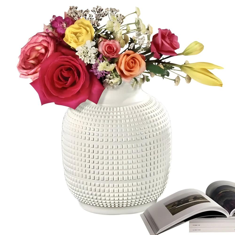 Florero Decorativo Modelo Safari Blanco  298SB11