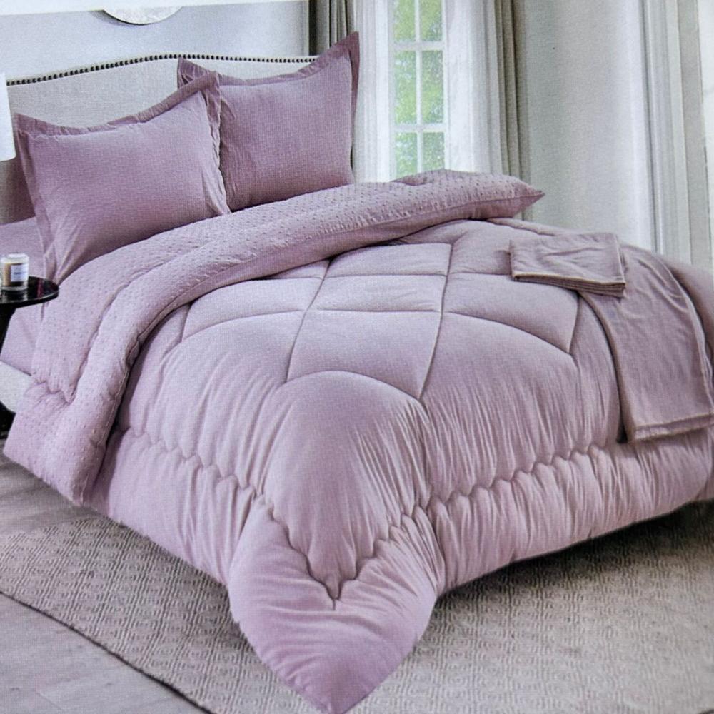 Set edredón Queen antiestrés de 5 pz 100% Algodón - U2